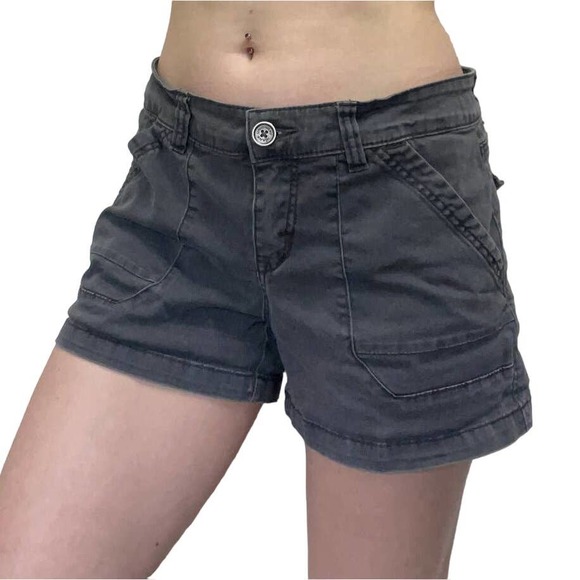 UNIONBAY Shorts Charcoal Gray Short Cargo Shorts Womens Union Bay